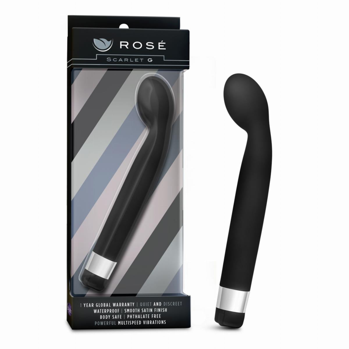 Rose - Scarlet G-spot Vibrator - Black