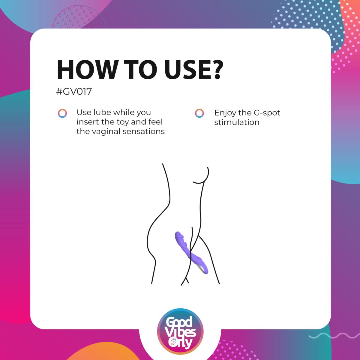 Good Vibes Only - Flax Vibrating Dildo with G-Spot Stimulator