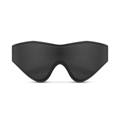 Faux Leather Blindfold - Black